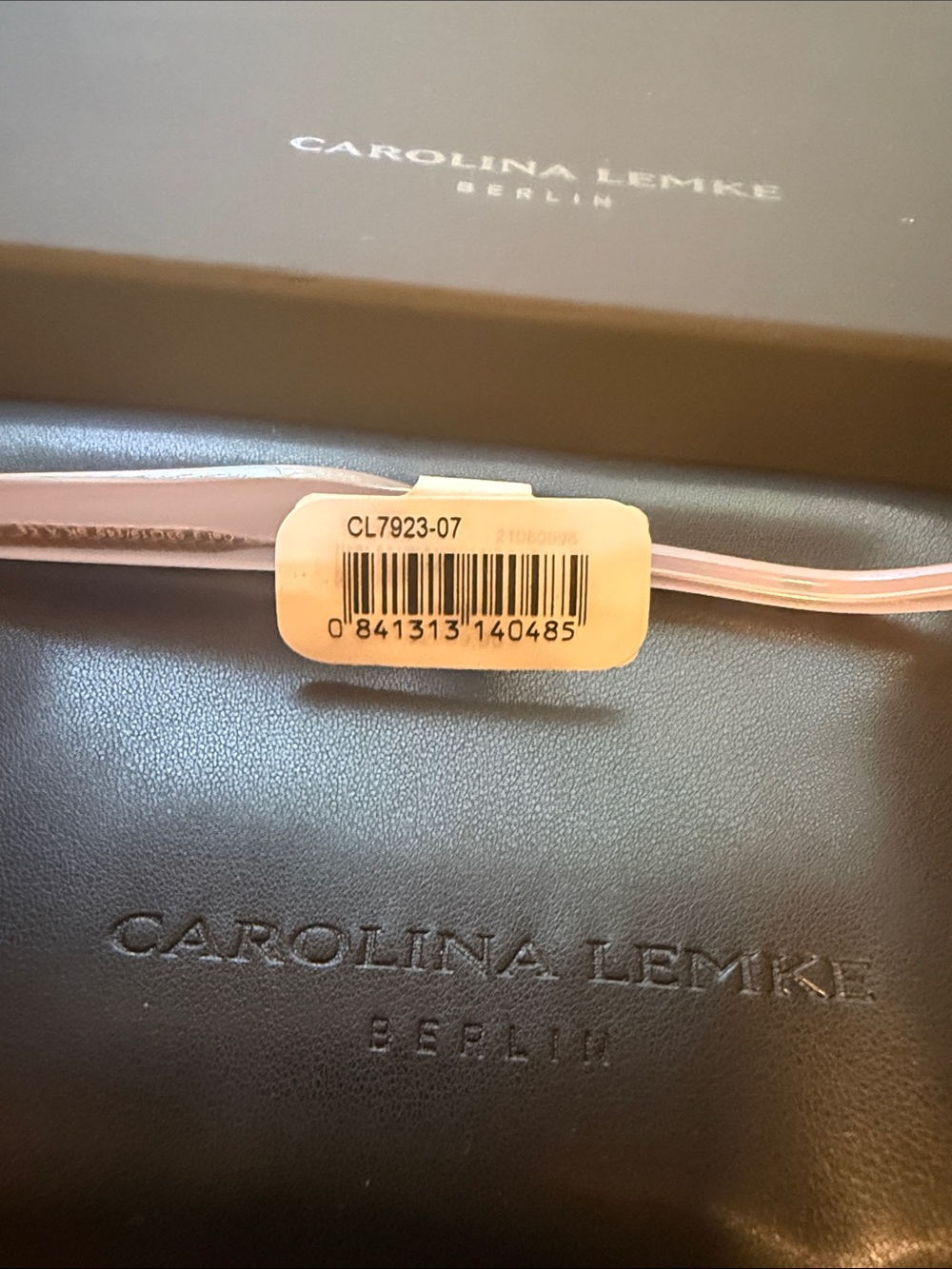 Carolina Lemke Nude-Peach Square Women’s Sunglasses - Picture 6 of 6